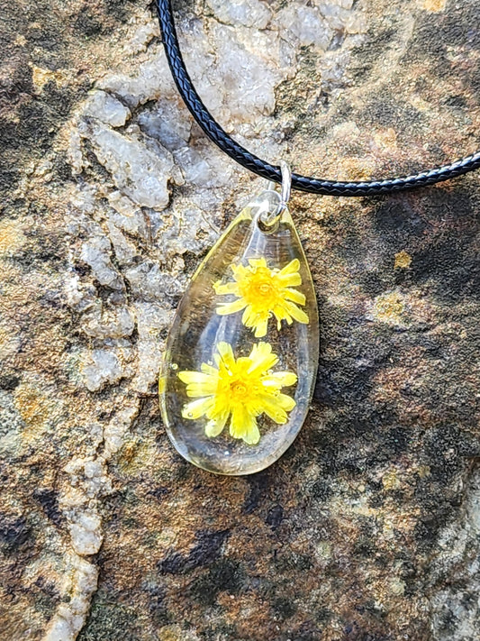 "Mellow in Yellow" Teardrop Necklace