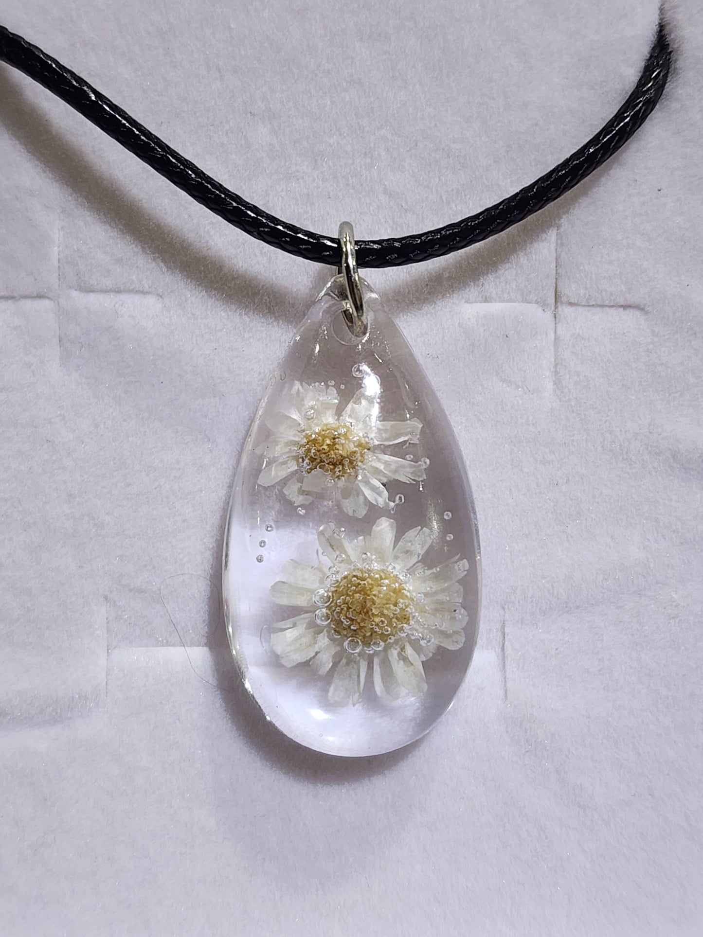 "Classic White" Teardrop Necklace