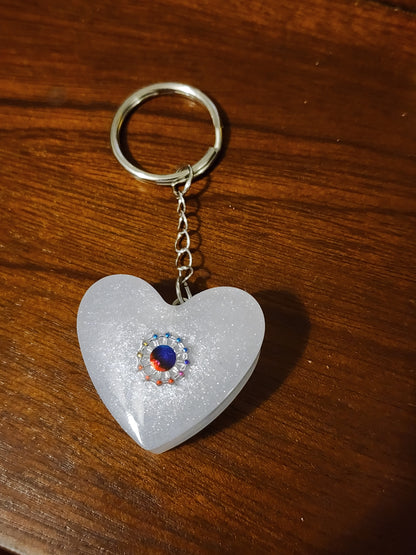 "Crystal Heart" Keychain