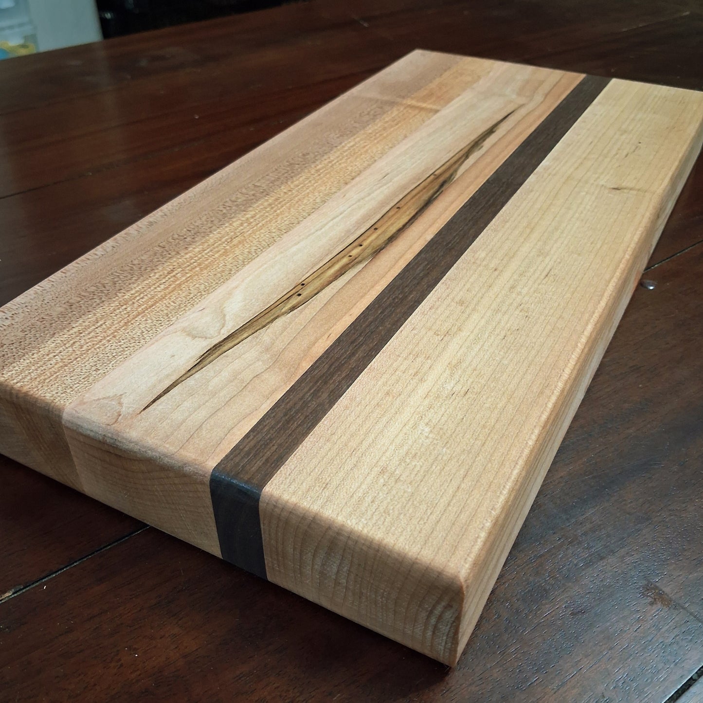 Handcrafted Cherry and Black Walnut Butcher Block